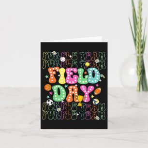 Field Day Purple Team Colour Field Trip Team Game  Card