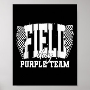 Field Day Purple Team Colour War Camp Team Game Co Poster