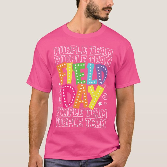 Field Day Purple Team Colour War Camp Team Game Co T-Shirt (Front)