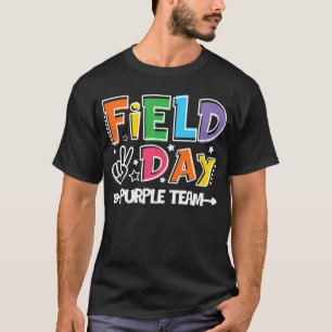 Field Day Purple Team Funny For Teacher Field Day T-Shirt