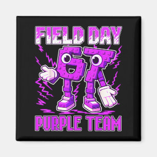 Field Day Purple Team Funny Six Seven Game Srts Magnet