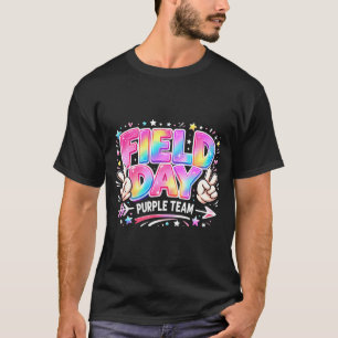 Field Day Purple Team Peace Hand Pastel Men Women T-Shirt