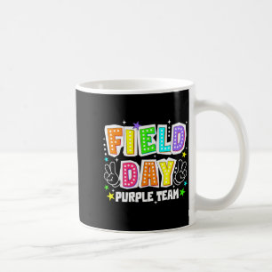 Field day purple team retro competition peace men coffee mug