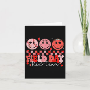 Field Day Red Team Colour Field Trip Team Game Com Card
