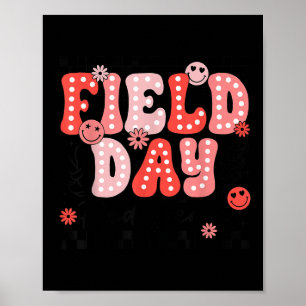 Field Day Red Team Colour Field Trip Team Game Com Poster