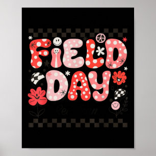 Field Day Red Team Colour Field Trip Team Game Com Poster