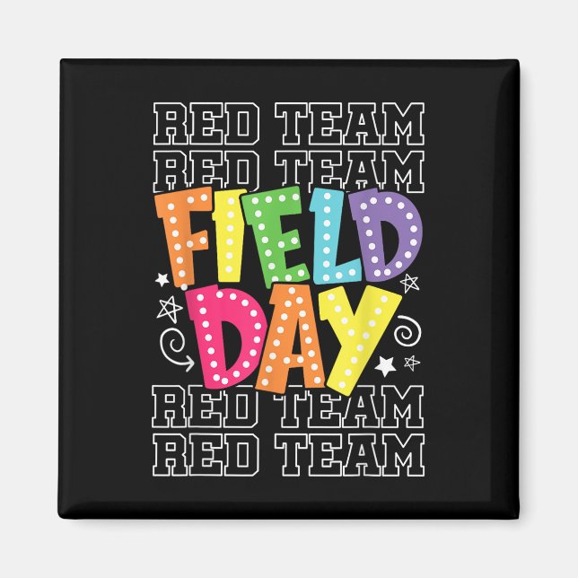 Field Day Red Team Colour War Camp Team Game Compe Magnet (Front)