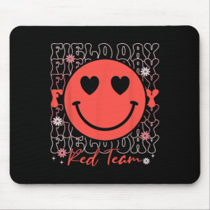 Field Day Red Team Smile Face Field Day Games Kids Mouse Pad