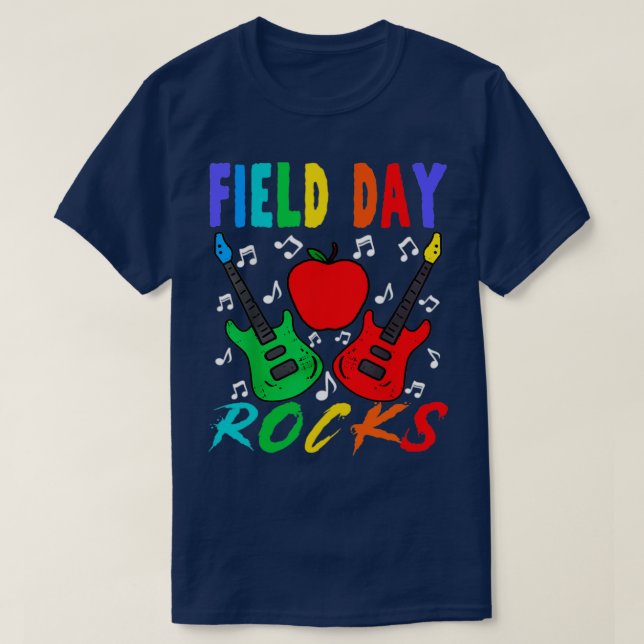 Field Day Rocks Funny Teacher Kids Field Day T-Shirt (Design Front)