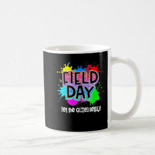 Field Day School Rainbow Colour Splash Let The Gam Coffee Mug