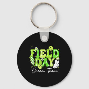 Field Day Trip Green Team Colour Game Competition Key Ring