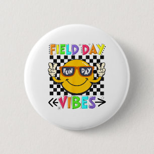 Field Day Vibes 2025 Happy Field Day Vibes Teacher 6 Cm Round Badge