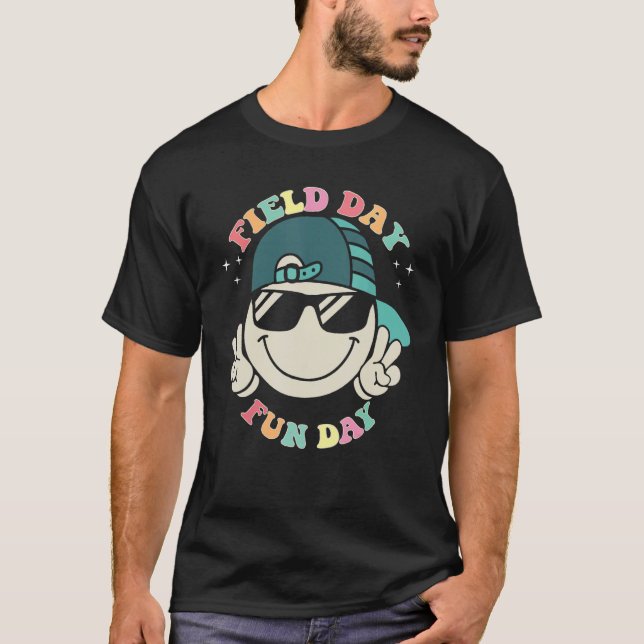 Field Day Vibes  For Teacher Kids Happy Field Day  T-Shirt (Front)