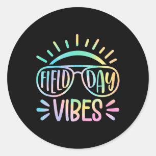 Field Day Vibes Fun For Teacher Kids Field Day 20 Classic Round Sticker