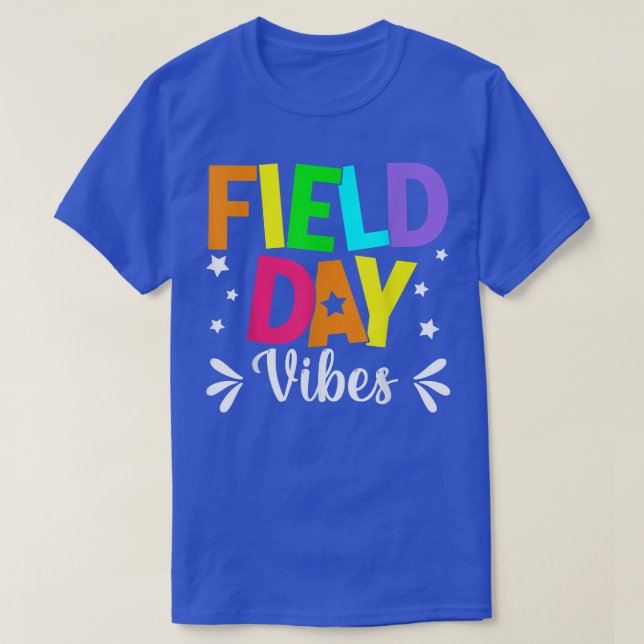 Field Day Vibes Funny  For Teacher Kids Field Day  T-Shirt (Design Front)