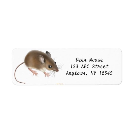 Field Deer Mouse Customisable Avery Label Return Address Label