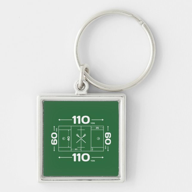 Field Dimensions Key Ring (Front)