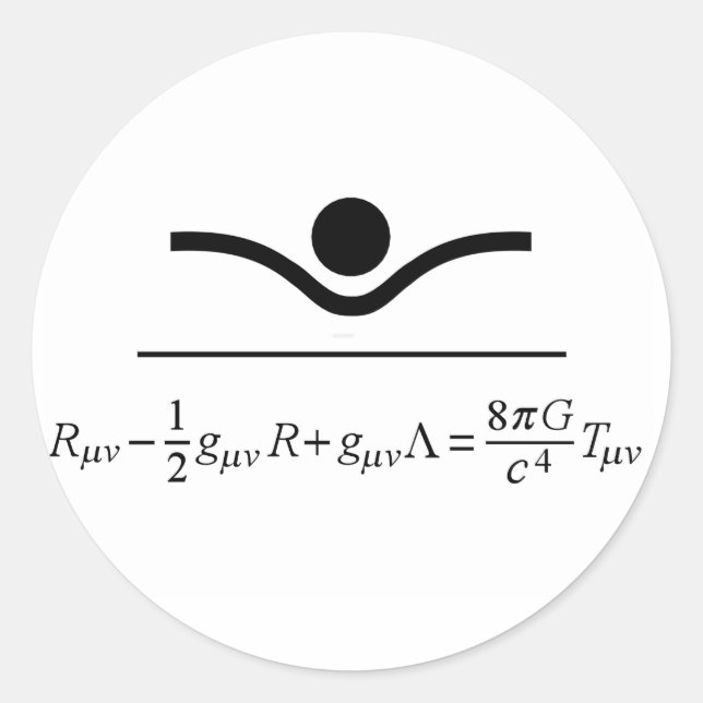 Field Equation Classic Round Sticker (Front)