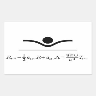 Field Equations Rectangular Sticker