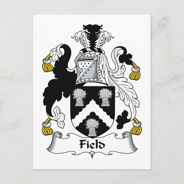 Field Family Crest Postcard (Front)
