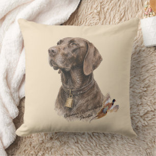 Field & Feather – German Shorthaired Pointer with Cushion