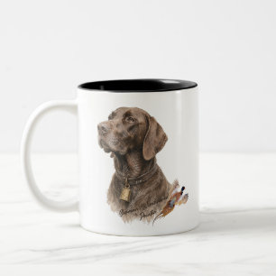 Field & Feather – German Shorthaired Pointer with  Two-Tone Coffee Mug
