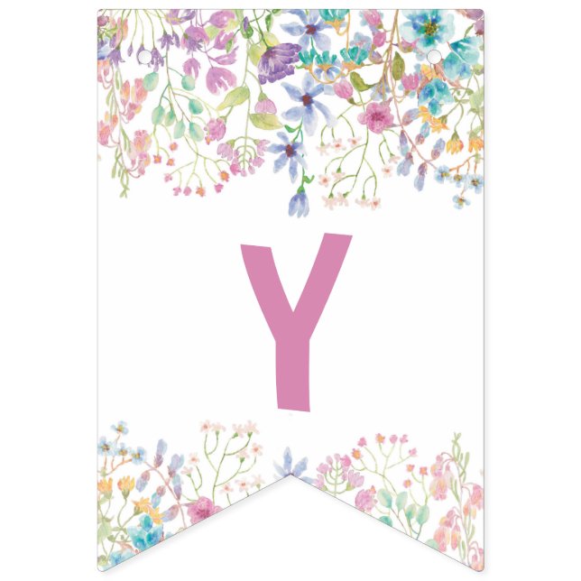 Field Floral Bunting Flags (Second Flag)