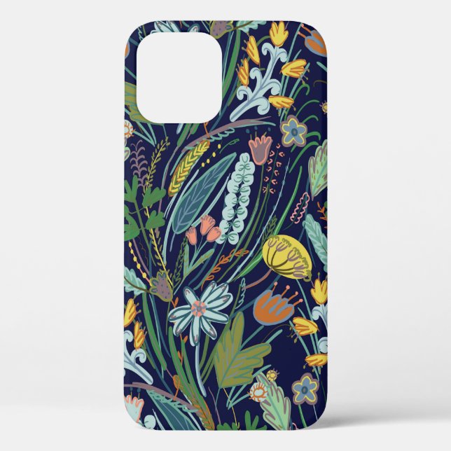 Field flowers pattern Case-Mate iPhone case (Back)