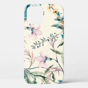 Field Flowers Seamless Pattern iPhone 12 Case