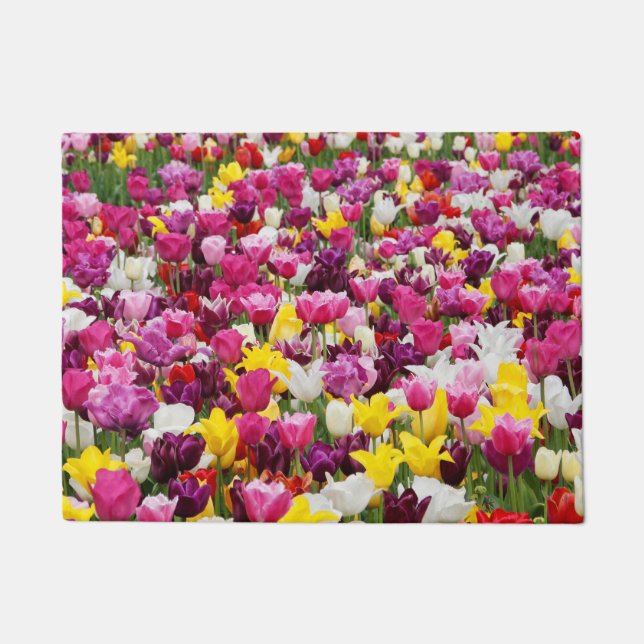 field full of tulips doormat (Front)