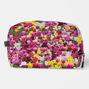 field full of tulips dopp kit