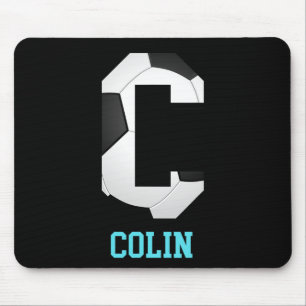 Field Goal Letter Colin Alphabet Soccer Mouse Pad