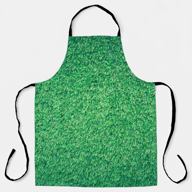 Field grass green lawn texture apron (Front)