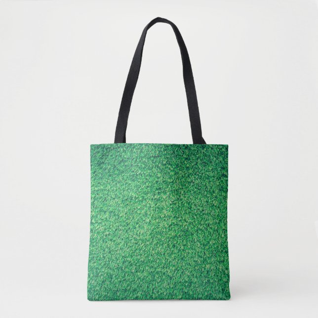Field grass green lawn texture tote bag (Front)
