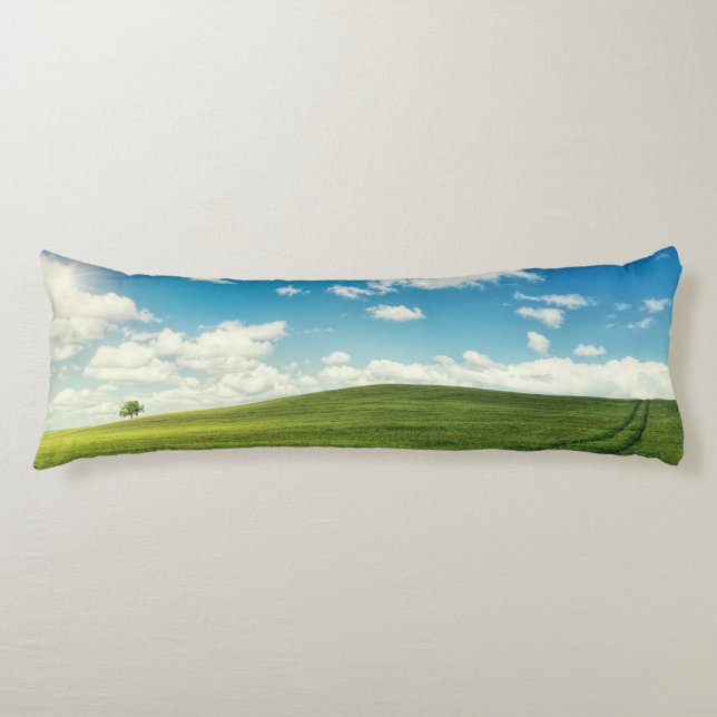 Field Grass Nature   Body Cushion (Front)
