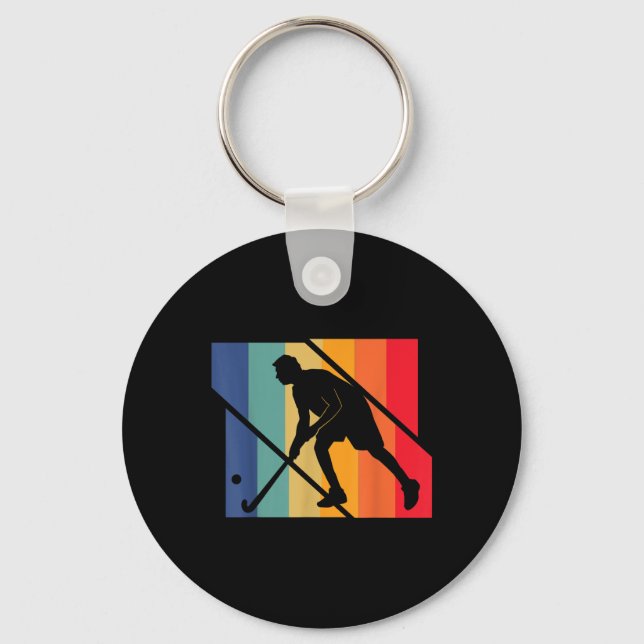 Field Hockey _24  Key Ring (Front)