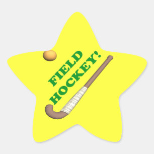 Field Hockey 2 Star Sticker