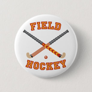 Field Hockey 6 Cm Round Badge