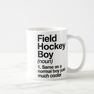 Field Hockey Boy Definition Funny Sports Coffee Mug