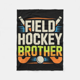 Field Hockey Brother Fleece Blanket