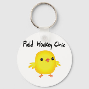 Field Hockey Chic Key Ring