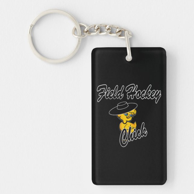 Field Hockey Chick #4 Key Ring (Front)