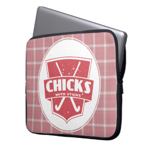 Field Hockey Chicks With Sticks Laptop Sleeve