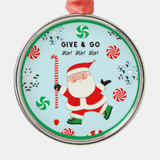 Field Hockey Christmas Collectable Metal Ornament