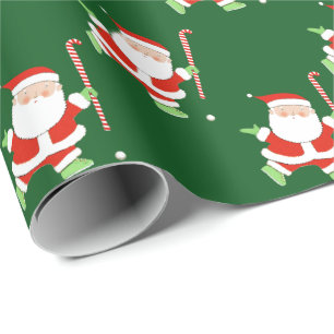 Field Hockey Christmas Holiday Wrapping Paper