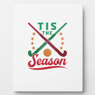 Field Hockey Christmas Tis The Season Player Holid Plaque