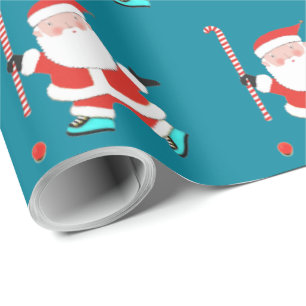 Field Hockey Christmas Wrapping Paper