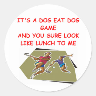 field hockey classic round sticker