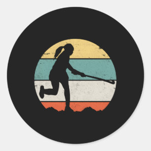 Field Hockey Classic Round Sticker