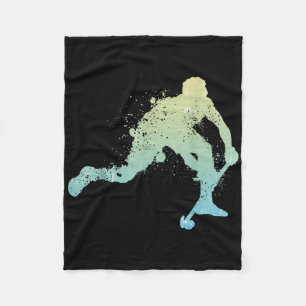 Field Hockey Coach Accessories Splash Field Hockey Fleece Blanket